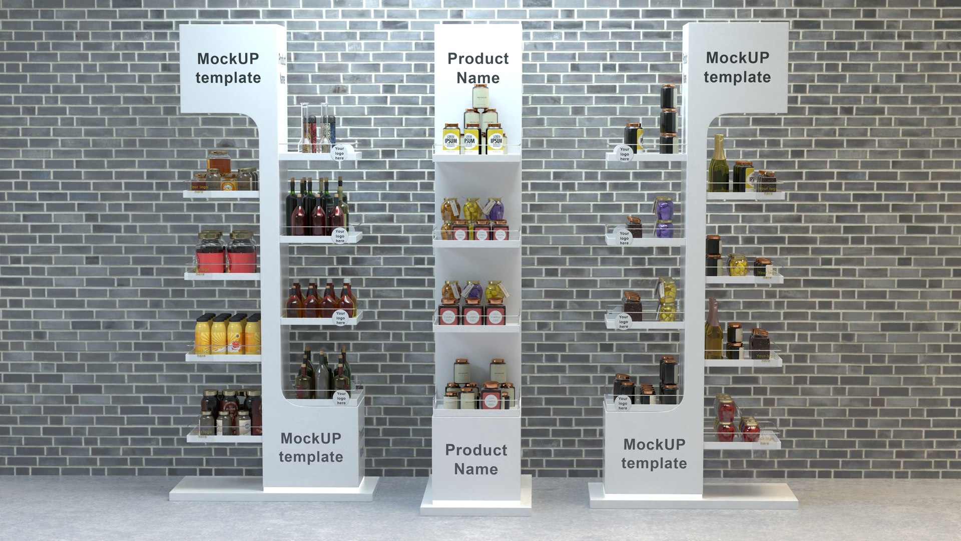 White Standing Shop Display Model - TurboSquid 2097706
