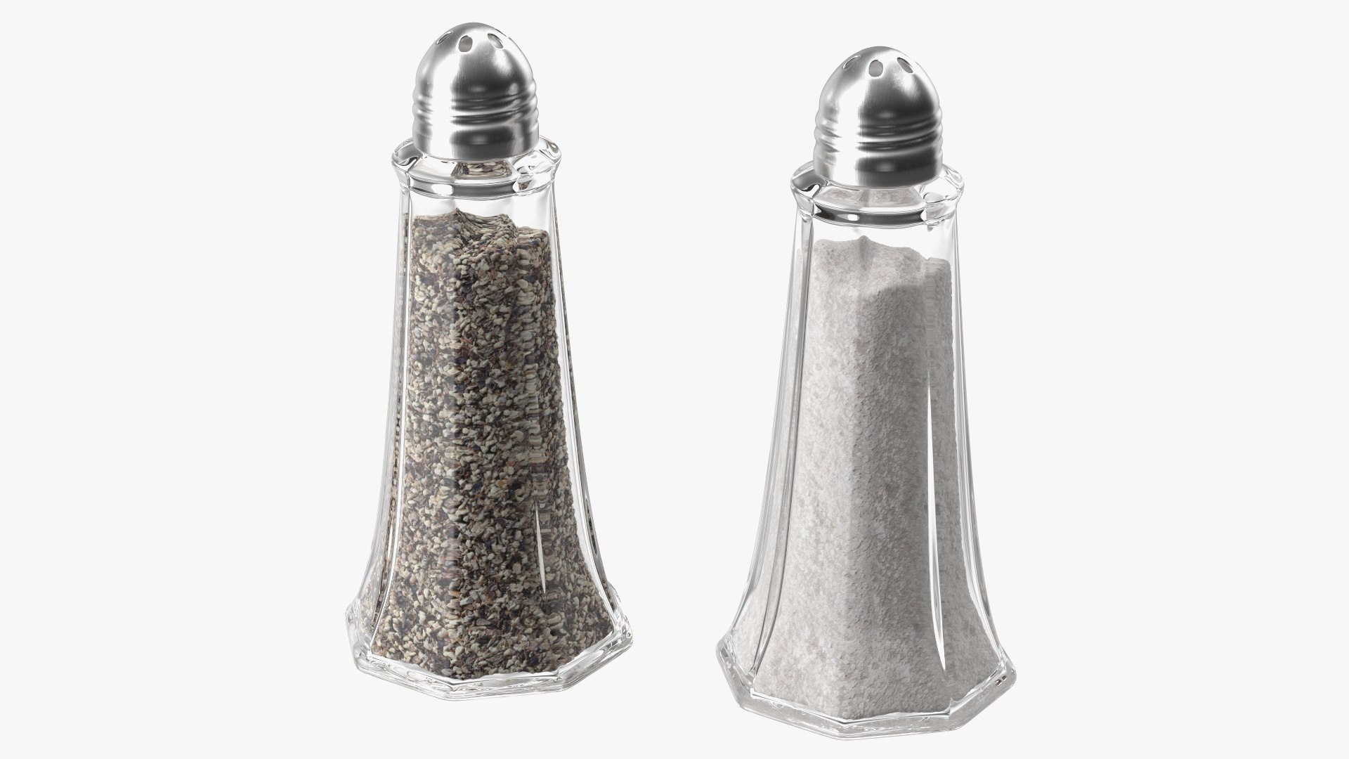 Salt and Pepper Shakers 3D model preview