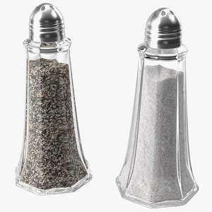3D Salt and Pepper Shakers