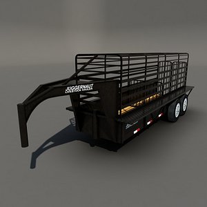 trailer cattle 3d max