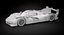 Porsche 963 LMDh Hypercar Season 2023 White Mockup