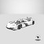 Porsche 963 LMDh Hypercar Season 2023 White Mockup