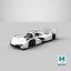 Porsche 963 LMDh Hypercar Season 2023 White Mockup
