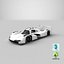 Porsche 963 LMDh Hypercar Season 2023 White Mockup