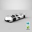 Porsche 963 LMDh Hypercar Season 2023 White Mockup