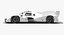 Porsche 963 LMDh Hypercar Season 2023 White Mockup