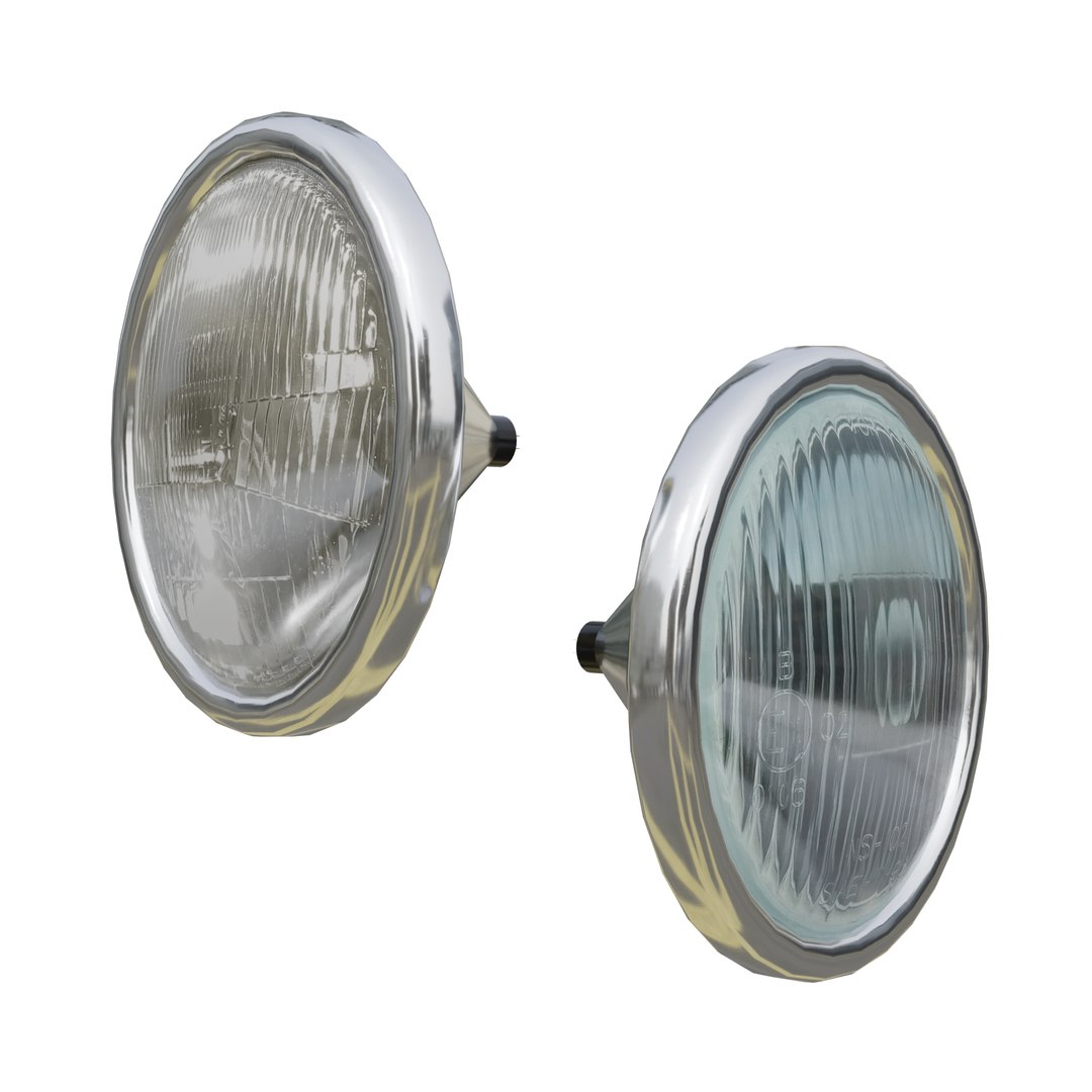 3D Round Headlight Model - TurboSquid 1881691