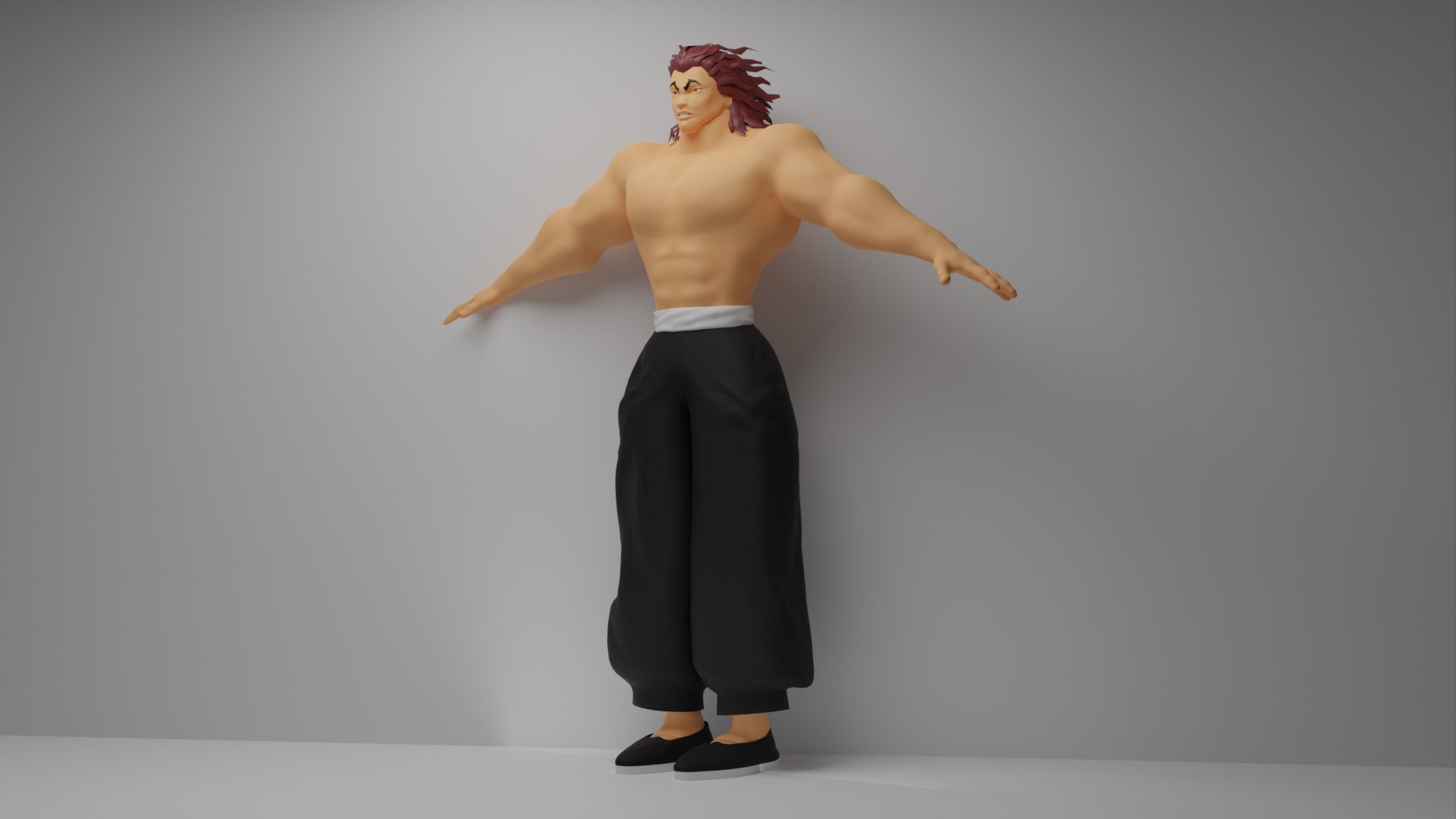 Yujiro Hanma - Rigged Full Body Face 3D Model - TurboSquid 2111632