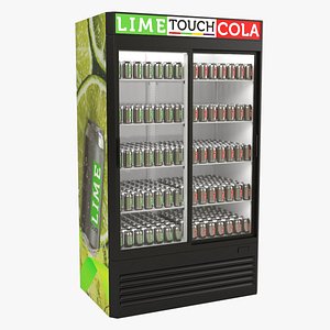 3D Beverage Refrigerator model