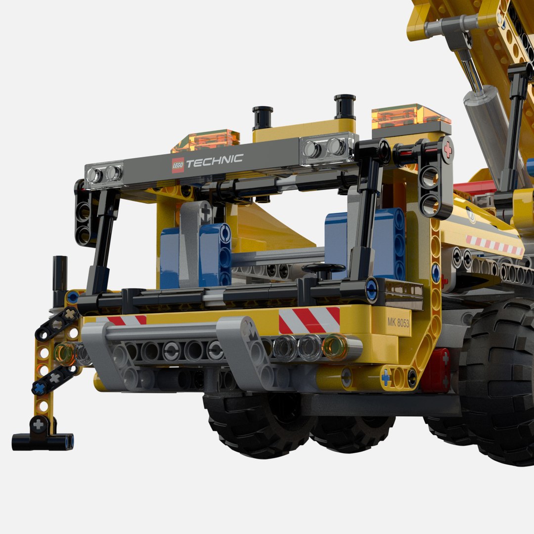 3d lego technic crane model
