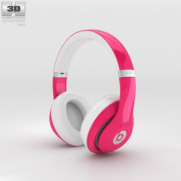 Pink Dre 3D-Modell von Dr. Studio TurboSquid 1250408 - Over-Ear-Kopfhörer Beats