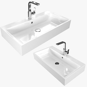 Varna Washbasin Sink with Tap Cristina Rubinetterie 3D