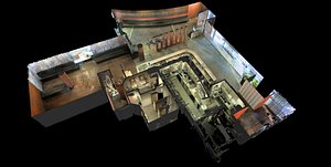 free abandoned bar 1 3d model