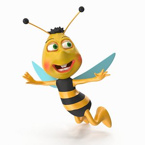 cartoon bee 3D model