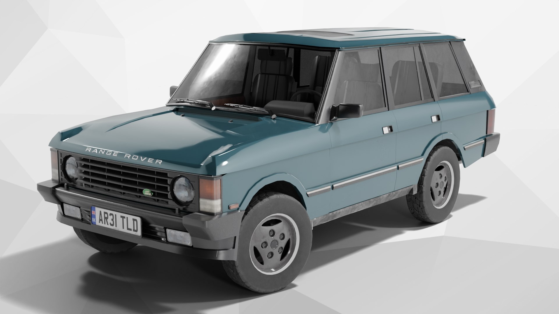 3D Model Range Rover Classic With Interior - TurboSquid 2364966