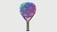 Padel - Raquette Sport Paddle - BullPadel Hack ltd edition VR AR low-poly modèle 3d