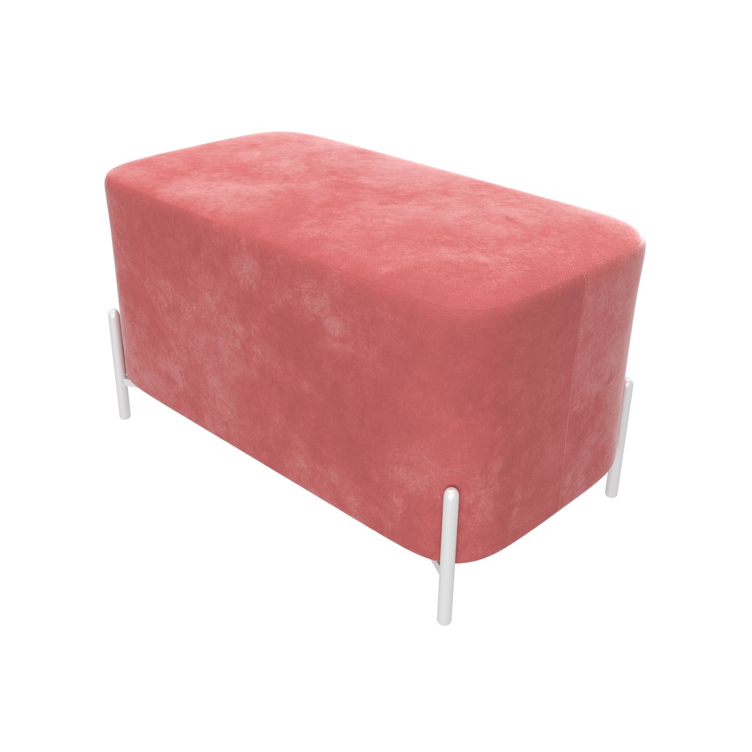 Rectangular Ottoman Pouf Set 3D Model - TurboSquid 2237133