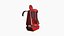 Mochila SciFi J09 Roja - Diseño de personajes de moda
