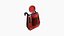 Mochila SciFi J09 Roja - Diseño de personajes de moda