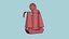 Mochila SciFi J09 Roja - Diseño de personajes de moda