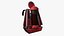 Mochila SciFi J09 Roja - Diseño de personajes de moda