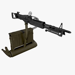 Machine Gun M-60D With Helicopter Mount