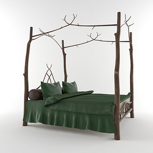 3D fantasy bed model