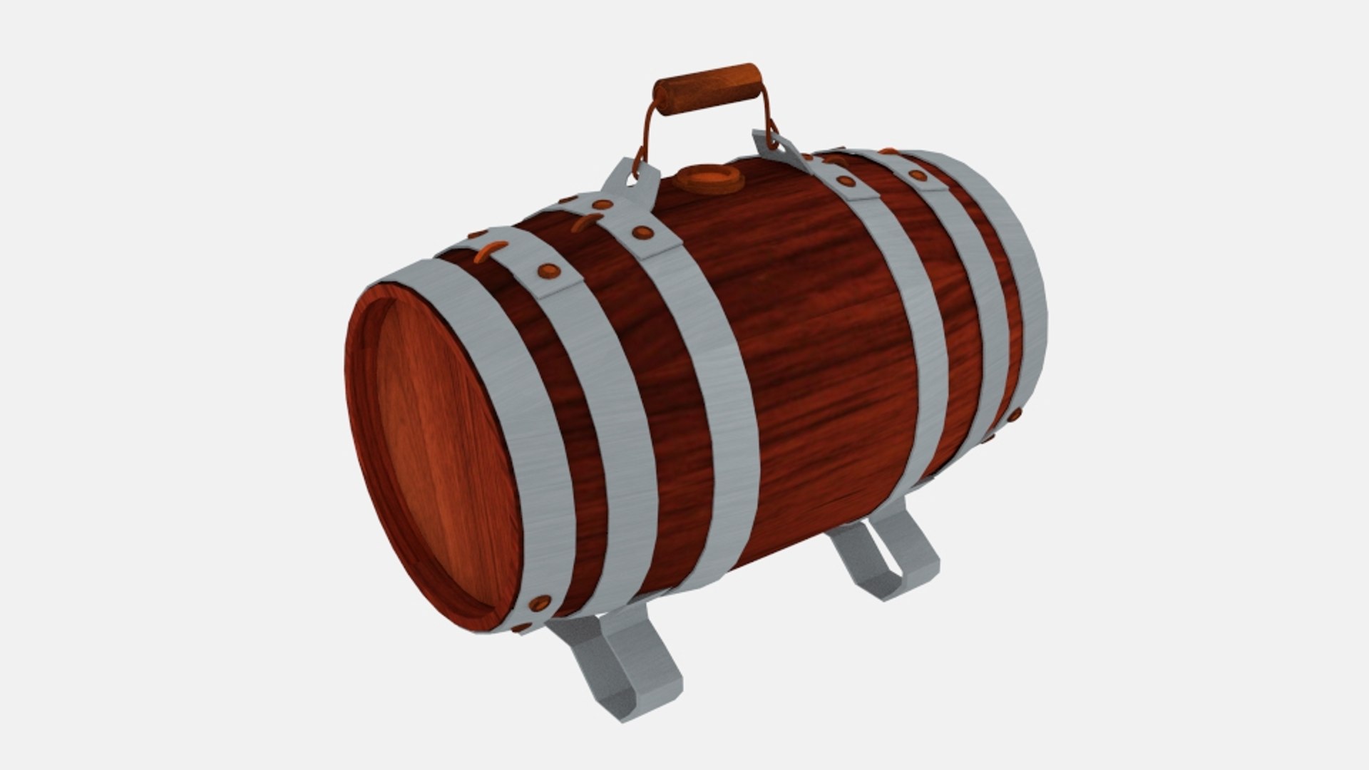 3ds rum keg water cask