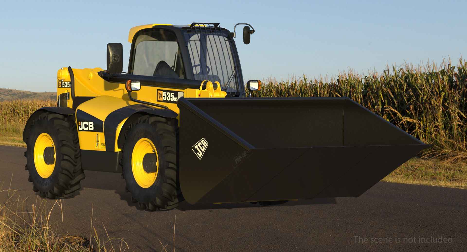 3D model telehandler forklift scoop bucket https://p.turbosquid.com/ts-thumb/qQ/FAW4XG/I8HALxAd/telehandlerforkliftscoopbucketjcb5353dsmodel004/jpg/1558996472/1920x1080/fit_q87/7d33b3761b8b56c4a6739df16fb0a2933b703696/telehandlerforkliftscoopbucketjcb5353dsmodel004.jpg