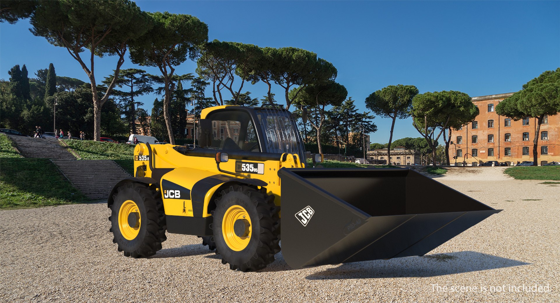 3D model telehandler forklift scoop bucket https://p.turbosquid.com/ts-thumb/qQ/FAW4XG/a2mljoFj/telehandlerforkliftscoopbucketjcb5353dsmodel002/jpg/1558996464/1920x1080/fit_q87/9fff93eee7a4adb78468eb4034e760eae746d4c0/telehandlerforkliftscoopbucketjcb5353dsmodel002.jpg