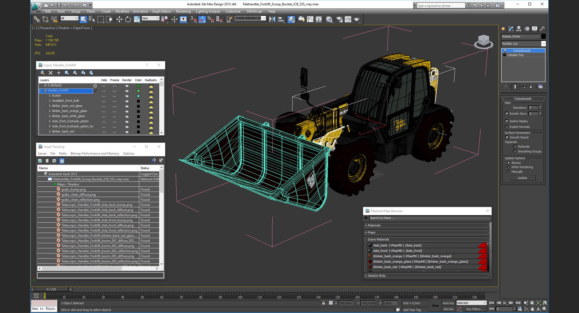3D model telehandler forklift scoop bucket https://p.turbosquid.com/ts-thumb/qQ/FAW4XG/q3I9R6FN/telehandlerforkliftscoopbucketjcb5353dsmodel030/jpg/1558996552/1920x1080/fit_q87/1eeab3f5607d2802192e352649675957a3a050f8/telehandlerforkliftscoopbucketjcb5353dsmodel030.jpg