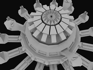 3ds max space station