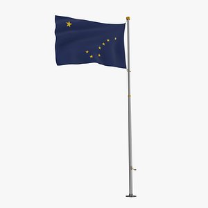 Pole Flag Alaska