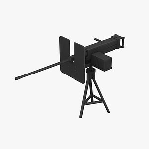 M2 Browning GUN Low Poly
