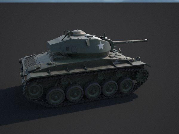 3D m24 chaffee model - TurboSquid 1238565