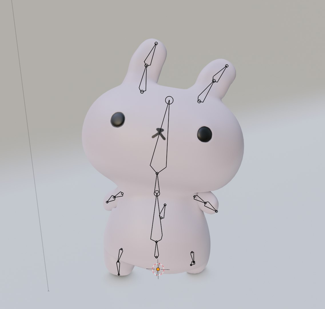 Rigged Cute Cartoon Chibi Rabbit 3D - TurboSquid 1759274