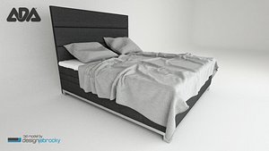 3d realistic bed ada