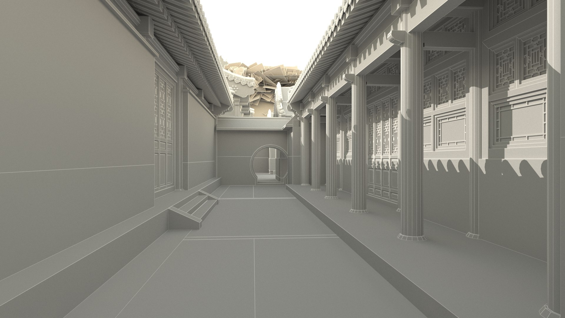 Chinese Ancient Courtyard House 3D Model - TurboSquid 1613507
