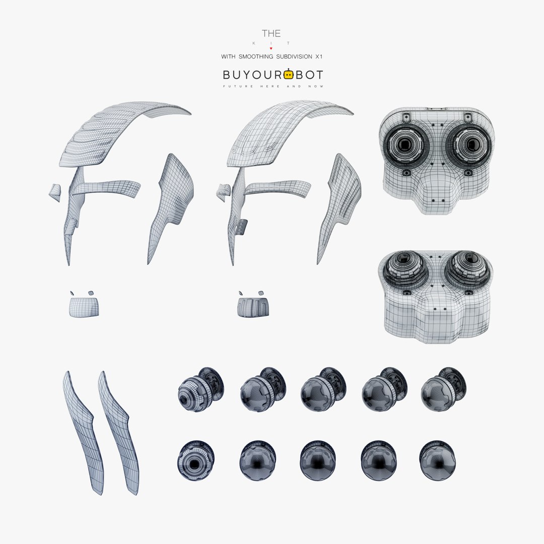 3D Cyborg Head Ii - TurboSquid 1472900