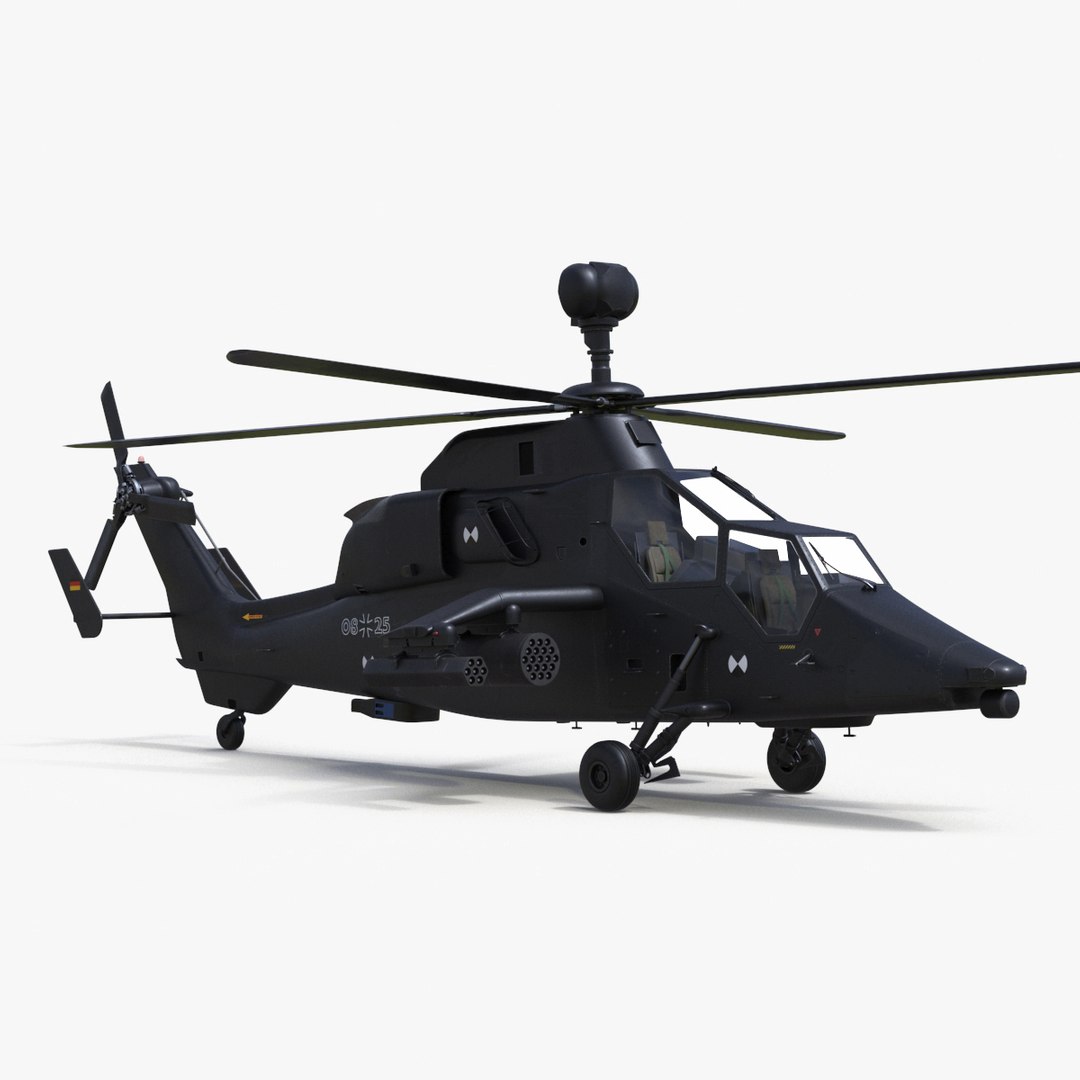 Eurocopter Tiger EC665 Black 3D model preview