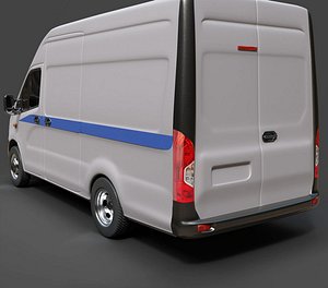 3D GAZelle NEXT Utility Transport Vehicle - Hyper-Detailed 3D Asset