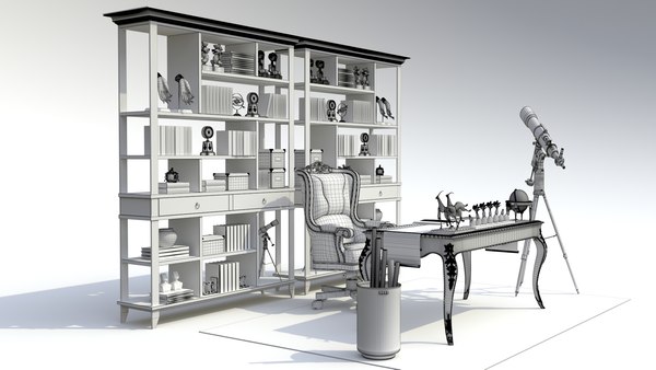 3D model study room212022312313 - TurboSquid 2000329