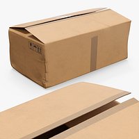 Long Cardboard Shipping Box Damaged