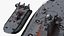 3D model Project 12322 Zubr-Class Air-Cushion Landing Ship Gray