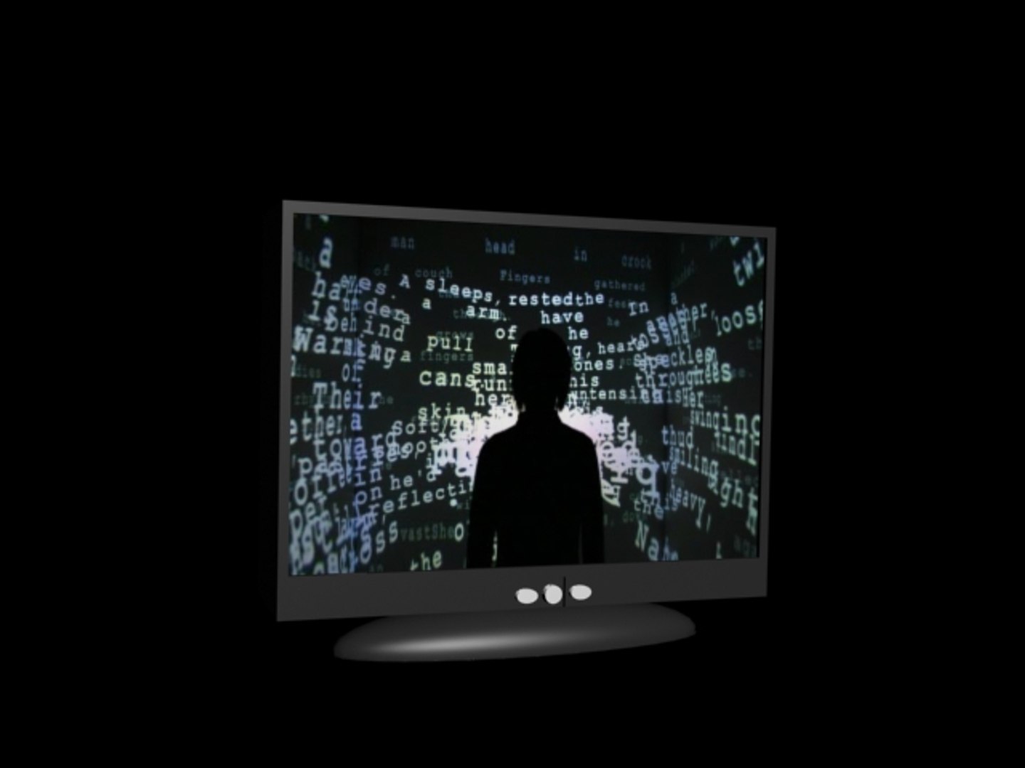 Free Black Tv 3d Model