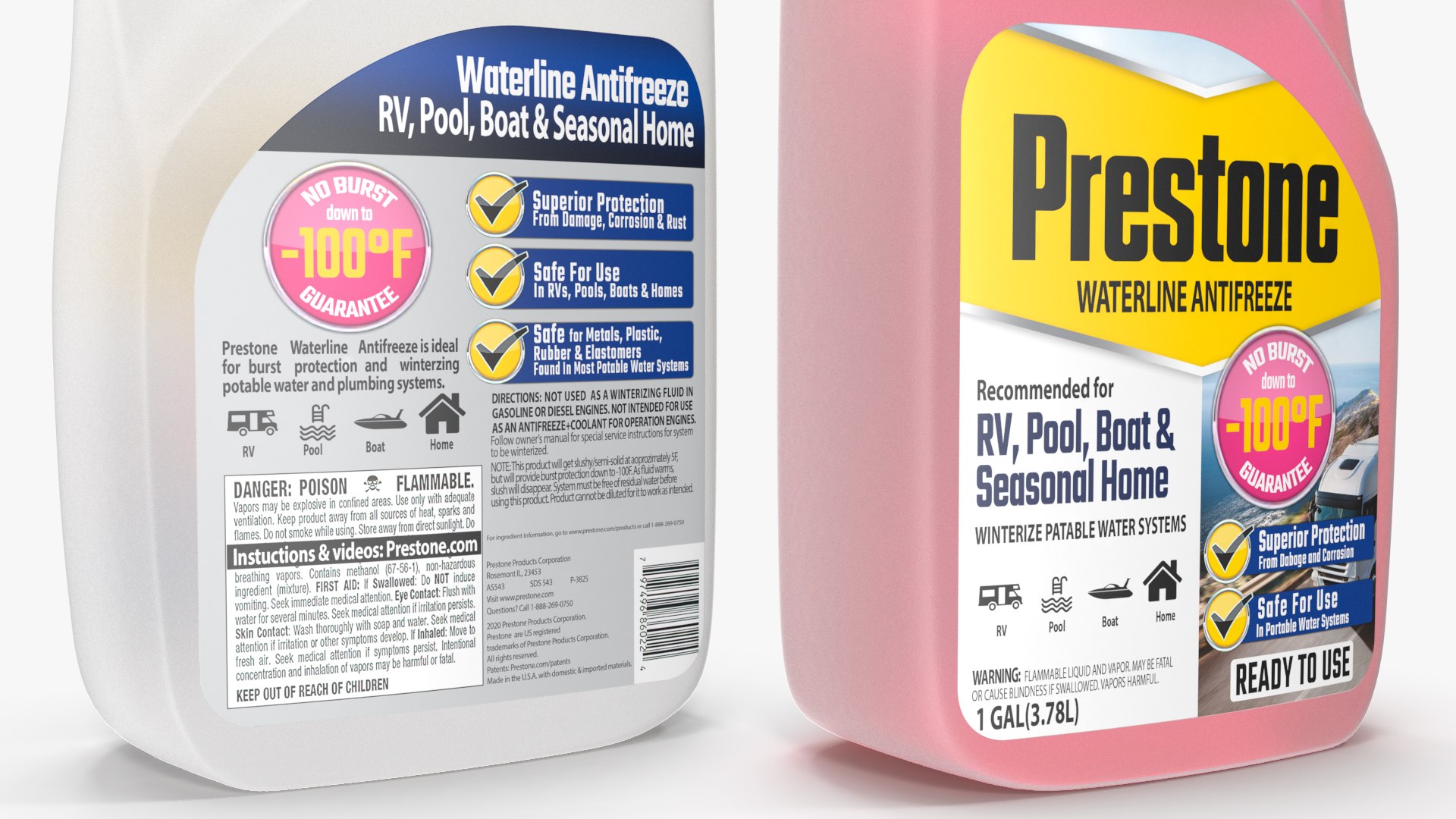 Waterline Antifreeze Prestone In Plastic Canister Model TurboSquid