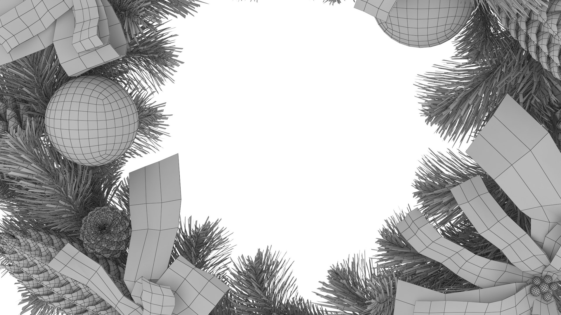 Christmas Wreath  with Snow 3D https://p.turbosquid.com/ts-thumb/qQ/oOrKdc/Rw/wire_0006/jpg/1641398152/1920x1080/fit_q87/ba110acc591902bed8fe8e5868e594ed4cef8d7b/wire_0006.jpg