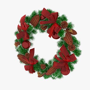 Christmas Wreath  with Snow