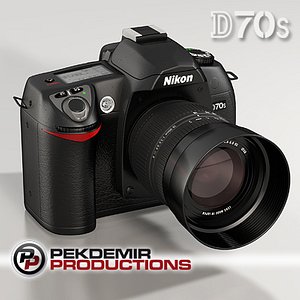 3d nikon d70s dslr camera