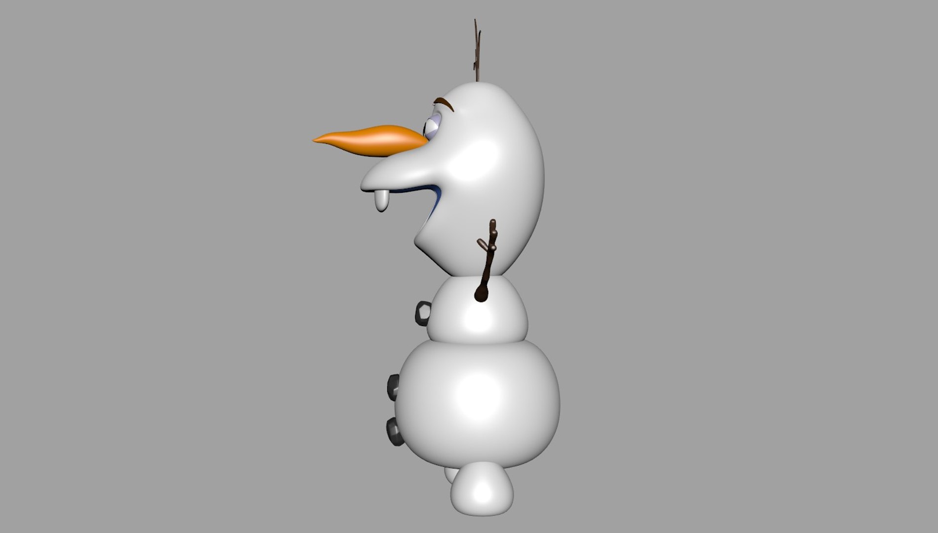 3D Olaf Frozen Model - TurboSquid 1477899